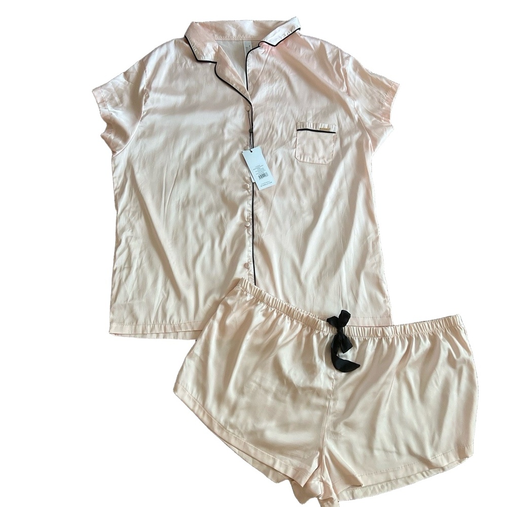 Bluebella Pajamas Abigail Shirt and Short Set‎ Pale Pink size 18 4xl